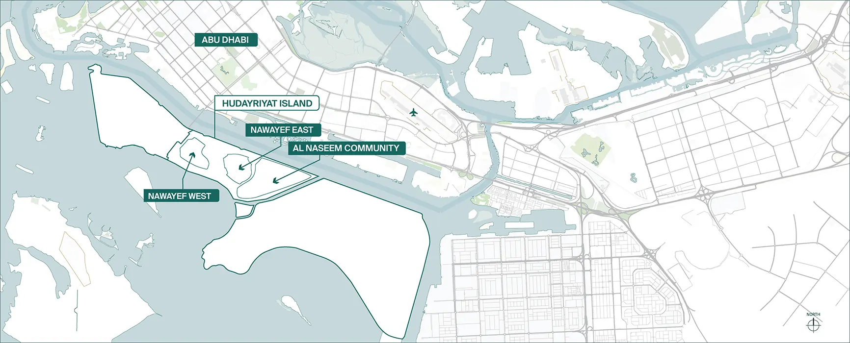 Hudayriyat Island map